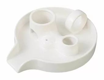 Biały ceramiczny uchwyt na kadzidełka Palo Santo i białą szałwię 18,50 cm
