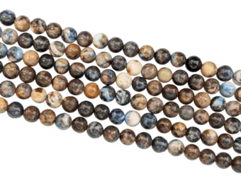 Koraliki chryzokola 6-7mm na drucie 40cm