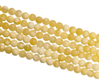 Koraliki kalcytu pomarańczowego 4mm na nitce 40cm