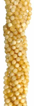 Koraliki kalcytu pomarańczowe o średnicy 8-8.5mm na drucie 40cm