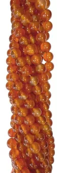 Sznur Okrągłych Koralików z Karneolu A 10mm