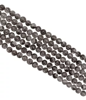 Kryształ Herkimer A Okrągłe koraliki o średnicy 5,5-6,5 mm na drucie 40 cm