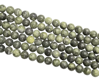 Koraliki Jade Nefryt A o średnicy 10mm na druciku o długości 40cm