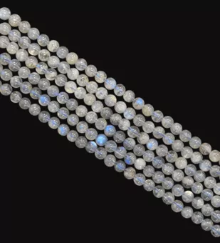 Sznur Okrągłych Koralików z Labradorytu AA 4-5mm