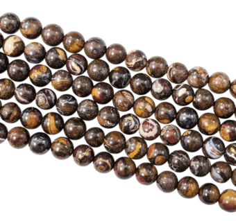 Koraliki Opal Boulder AA 6-7mm na drucie 40cm