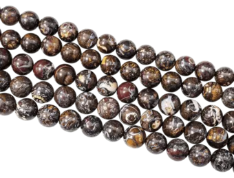 Koraliki Opal Boulder AA 8-9mm na drucie 40cm