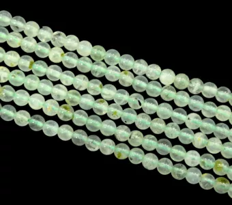 Koraliki Prehnite A+ 4.5 mm na drucie 40 cm