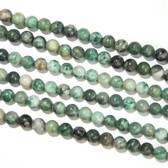 Sznur Koralików Okrągłych Serpentyn A 6 mm