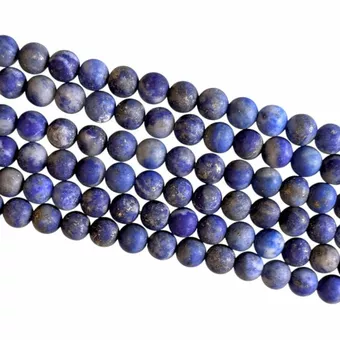 Koraliki matowe Lapis Lazuli 4mm na drucie 40cm
