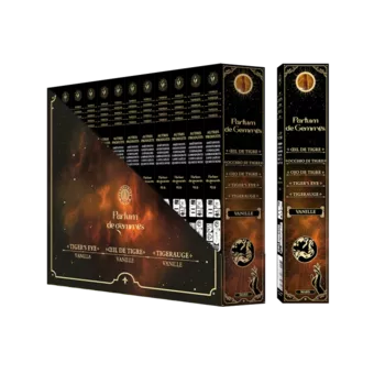 Kadzidła Smudge Stick Parfum de Gemmes Wanilia i Tygrysie Oko 20g