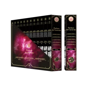 Kadzidła Smudge Stick Parfum de Gemmes Róża i Kwarc Różowy 20g