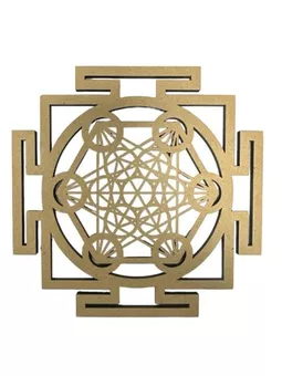 Drewniana tablica Metatron Sri Yantra 30 cm