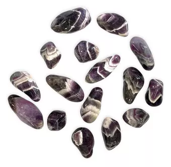 Ametyst Wstęgowy Zambia AA Kamienie Toczone 2-3 cm 250 g