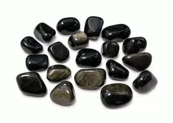 Obsydian Czarno-Złoty A Kamienie Toczone 3-4 cm 250 g