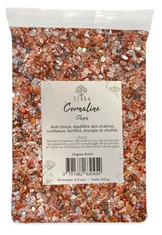 Chipsy z Naturalnego Pomarańczowego Karneolu A 1-3mm 500g