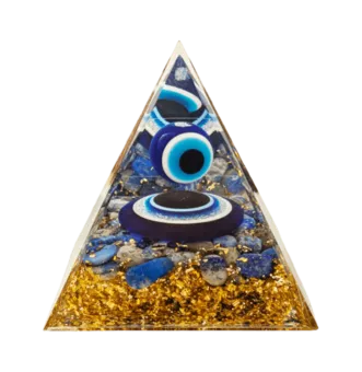 Piramida orgonitowa Złe oko i lapis lazuli
