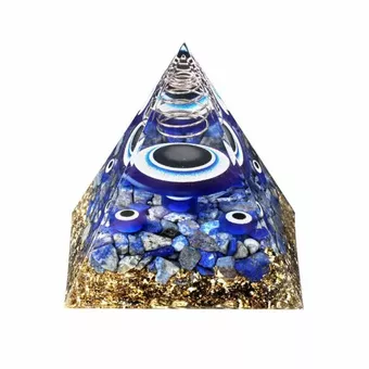 Piramida orgonitowa Złe oko i lapis lazuli
