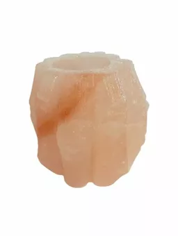Naturalny świecznik z kryształkami soli bambusowej 0,5-0,8 kg
