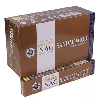 Kadzidełka Vijayshree Golden Nag Drzewo Sandałowe 15g