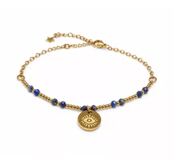 Bransoletka Ochronna z Lapis Lazuli A – Ochronne Oko