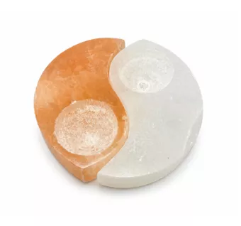 Świecznik Yin Yang z Selenitu 11cm 650g