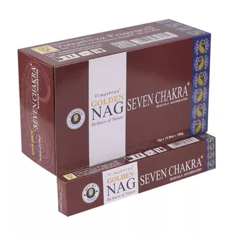 Kadzidełka Vijayshree Golden Nag Siedem Czakr 15g