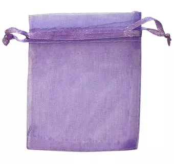 Woreczki z organzy 7x9cm jasnofioletowe (opakowanie 100 sztuk)