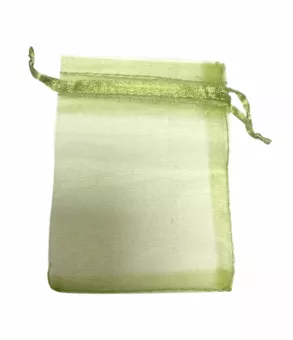 Woreczki organzowe 7x9cm zielone (opakowanie 100 sztuk)