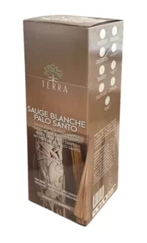 Terra White Sage i kadzidło Palo Santo bez węgla drzewnego 12gr