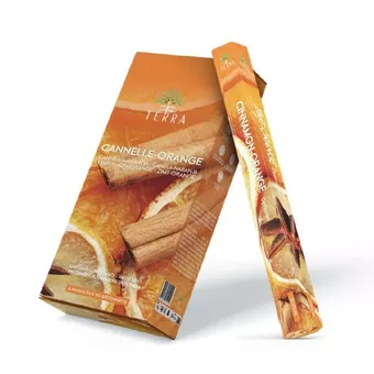 Kadzidło hexa Terra Cinnamon Orange bez węgla drzewnego 30gr