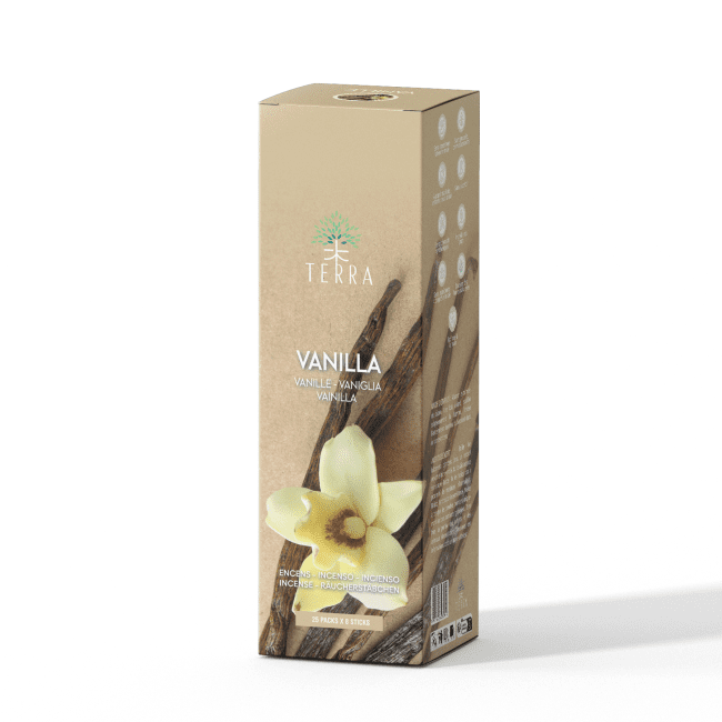 Kadzidło Terra Vanilla bez węgla drzewnego 12gr