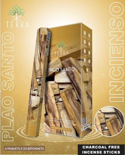 kadzidło i Kadzidło hexa Terra Palo Santo bez węgla drzewnego 30gr|pl