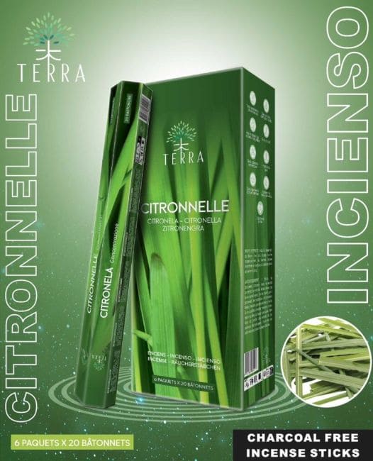 kadzidło i Kadzidło Terra Citronella hexa bez węgla drzewnego 30gr|pl