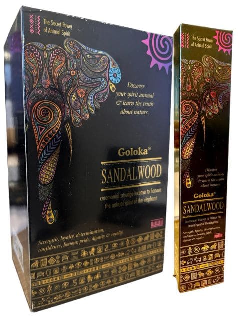 Goloka Smudge Sandalwood Animal Spirit Kadzidło 8 sztyftów