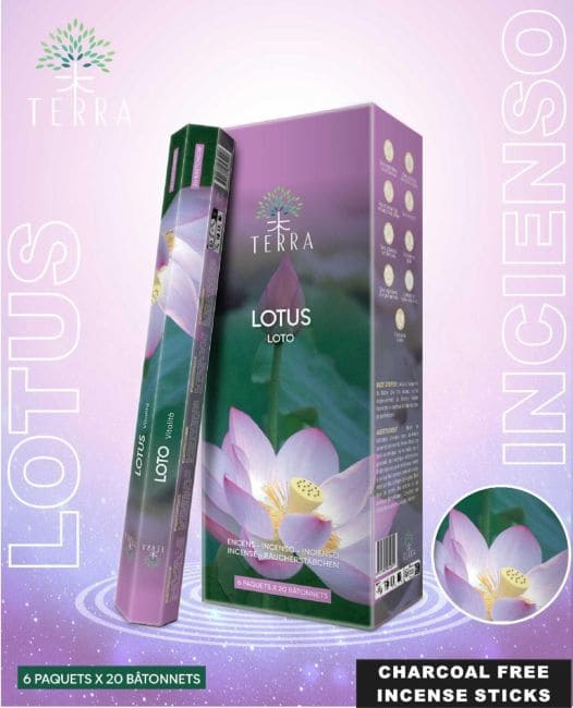 kadzidło i Kadzidło Terra Lotus hexa bez węgla drzewnego 30gr|pl
