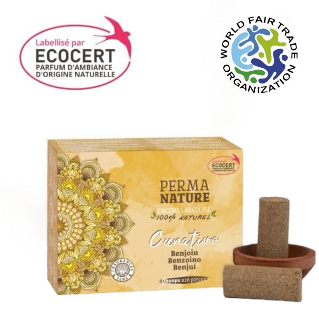 Dhoop Perma Nature Curativo Benzoin Etykieta Ecocert
