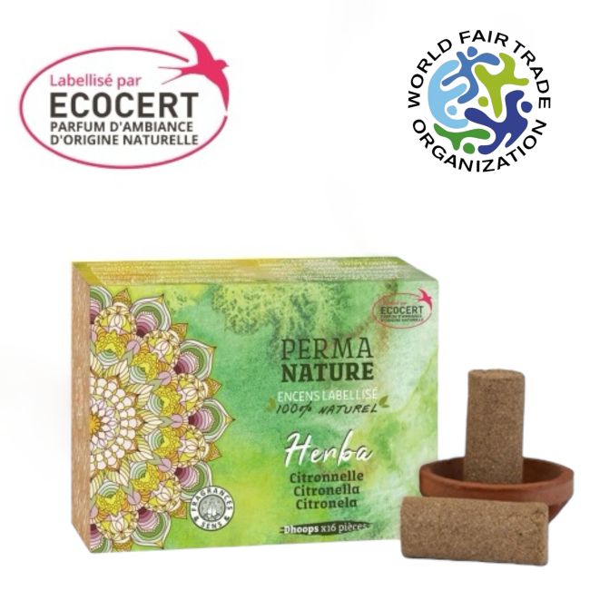 Dhoop Perma Nature Herba Lemongrass Etykieta Ecocert