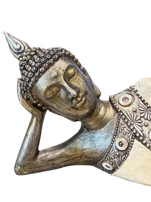 kadzidło i Leżący Budda, żywica, masa perłowa, 35 cm|pl