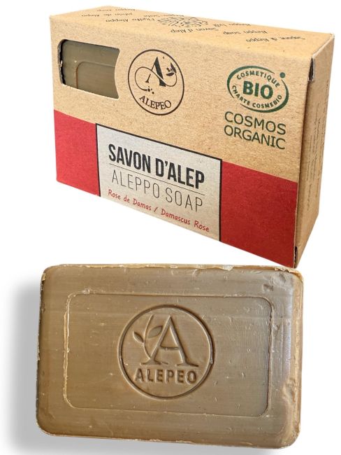 kadzidło i Mydło Aleppo Róża Damasceńska 100g - ECOCERT|pl