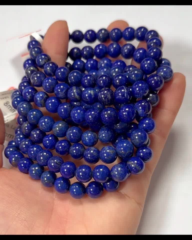 Bransoletka Lapis Lazuli AAA koraliki 7-8,5mm