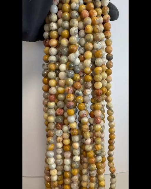 Koraliki Agat Crazy Lace 8mm na drucie 40cm