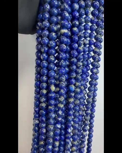 Korale Lapis Lazuli A 8mm na nitce 40cm