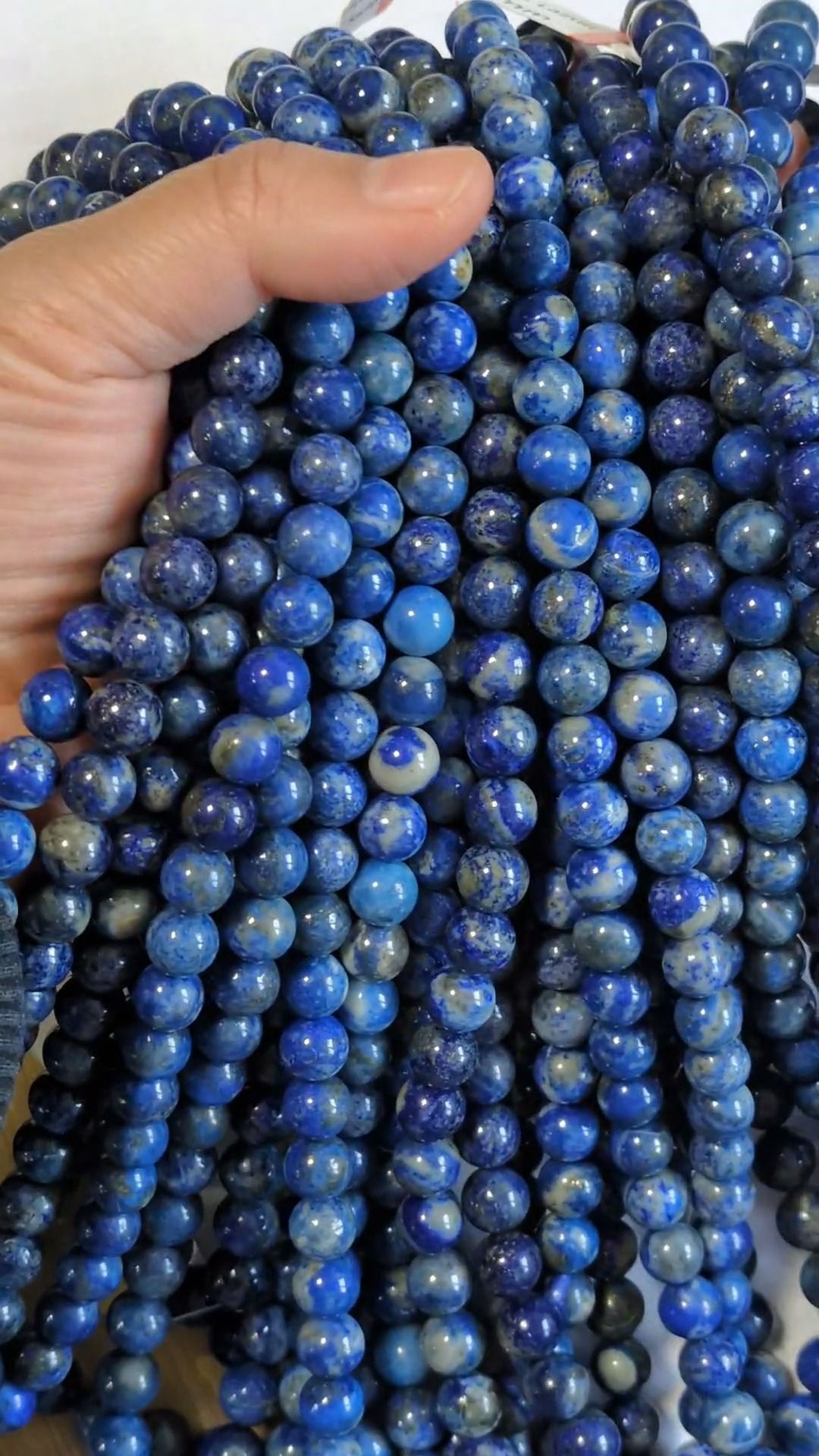 Koraliki Lapis Lazuli A 8,5 mm na nitce 40 cm
