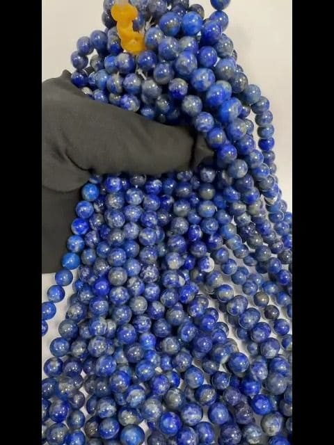 Koraliki Lapis Lazuli AA 7-8mm na sznurku 40cm