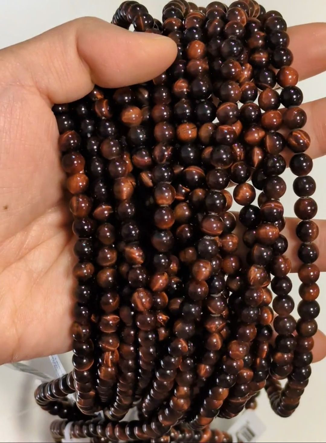 Koraliki Bull's Eye AA 6mm na drucie 40cm