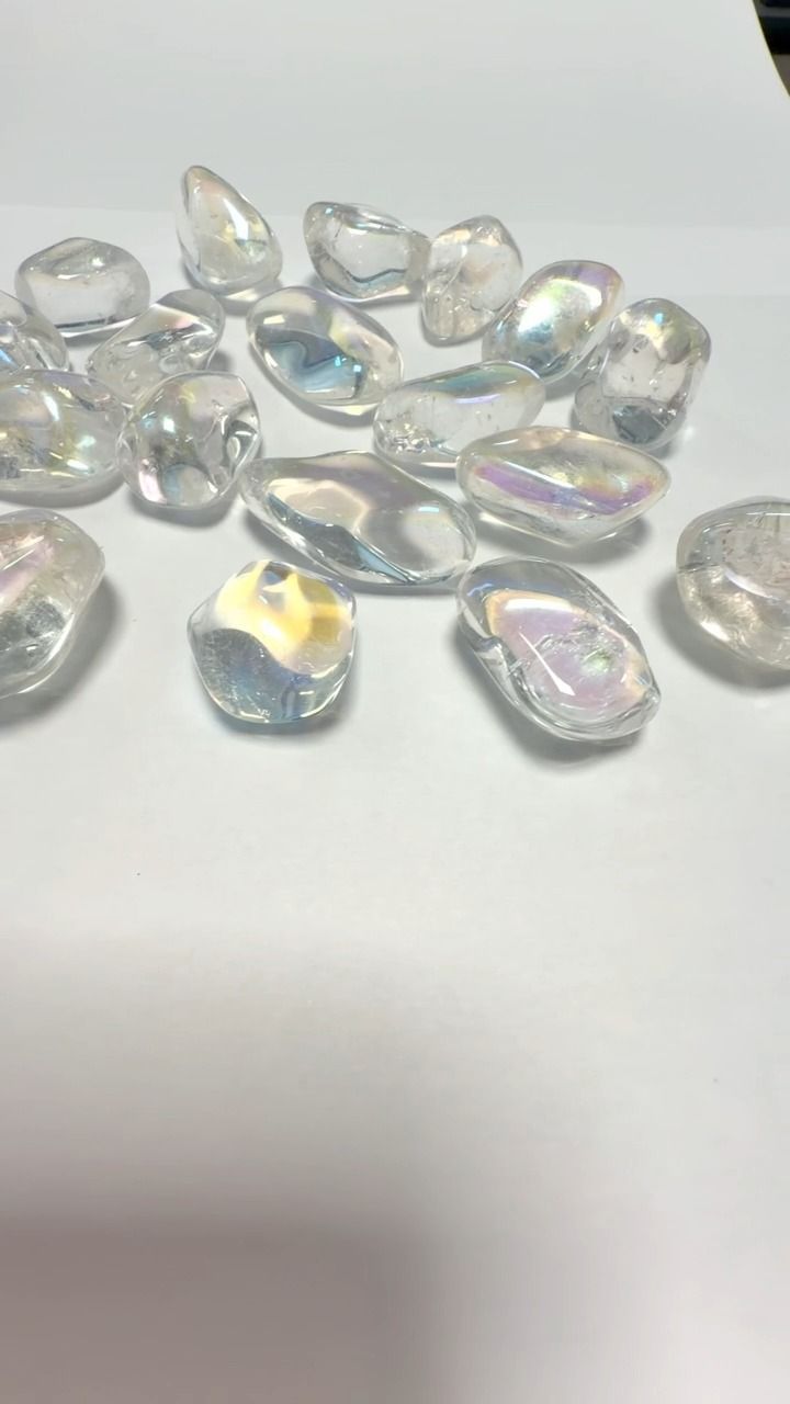 Kwarc Angel Aura A Kamienie Bębnowane 2-3cm 250g